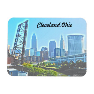 Íman Cleveland Ohio West River View Magnet