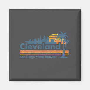 Íman Cleveland Silhueta Engraçada San Diego Do Meio-Oes