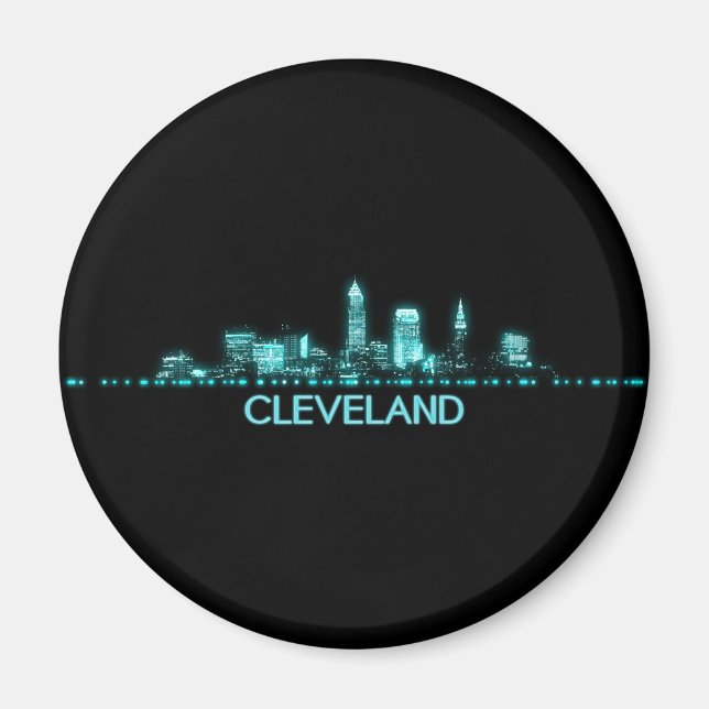 Íman Cleveland Skyline (Frente)