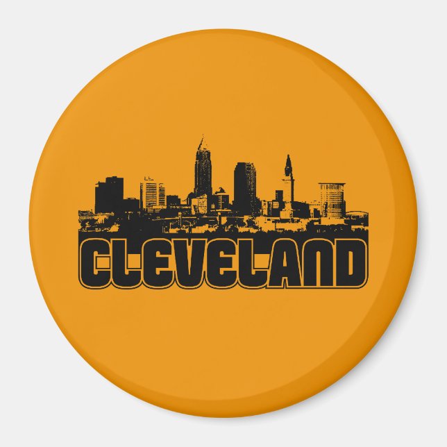 Íman Cleveland Skyline (Frente)