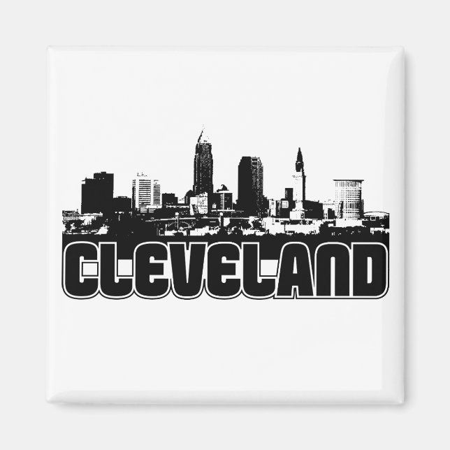 Íman Cleveland Skyline (Frente)