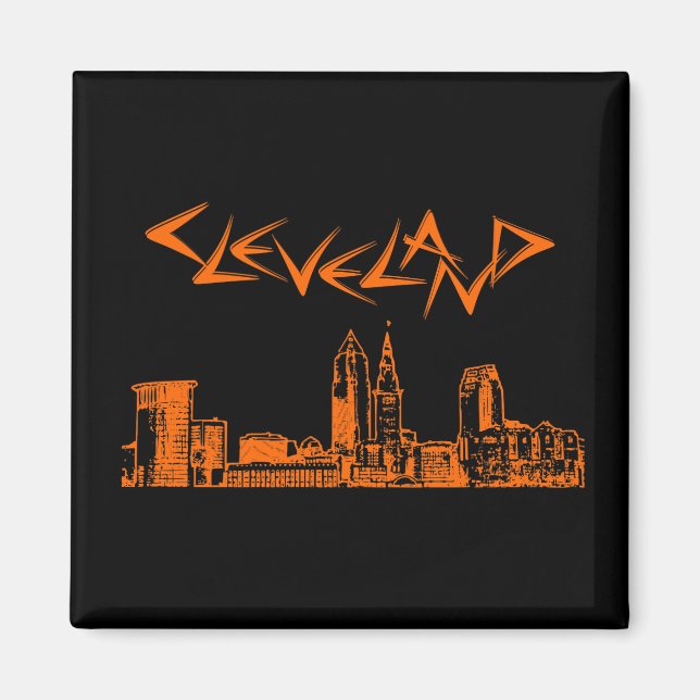 Íman Cleveland Skyline (Frente)