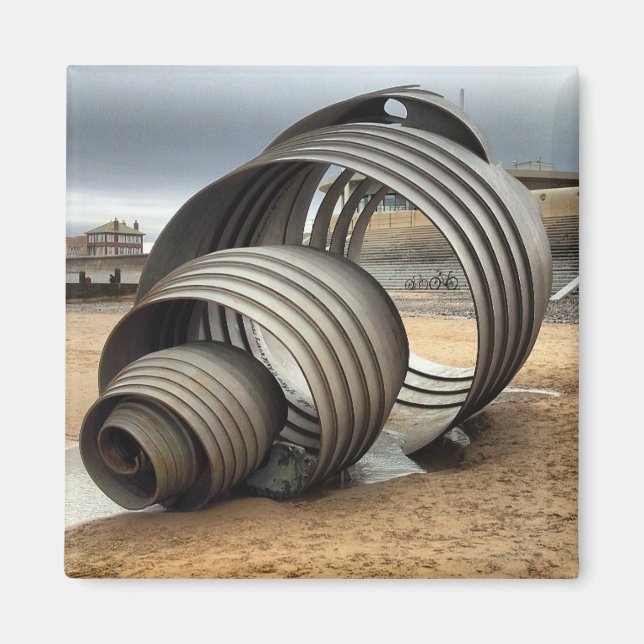 Íman Cleveleys Mary's Shell Sculture Magnet (Frente)
