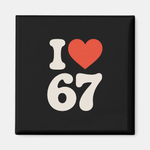 Íman Clic 67 Meme - Eu Amo Seis Sete