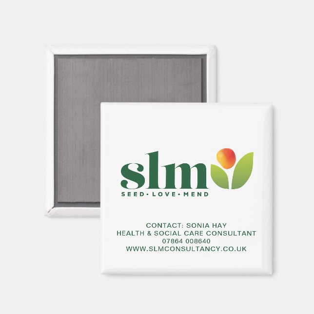 Íman Cliente de CONSULTÂNCIA SLM Obrigado Presente (Front/Back)
