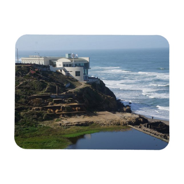Íman Cliff House San Francisco, California Photo Magnet (Horizontal)
