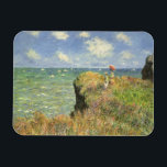 Íman Cliff Walk em Pourville por Claude Monet<br><div class="desc">Cliff Walk em Pourville (1882), por Claude Monet, é uma pintura náutica de arte do impressionismo antigo. Uma paisagem marítima com duas mulheres em um penhasco rochoso. As senhoras são carregandos e ondas superficiais no oceano em um dia ensolarado de verão. Sobre o artista: Claude Monet (1840-1926) foi o fundador...</div>