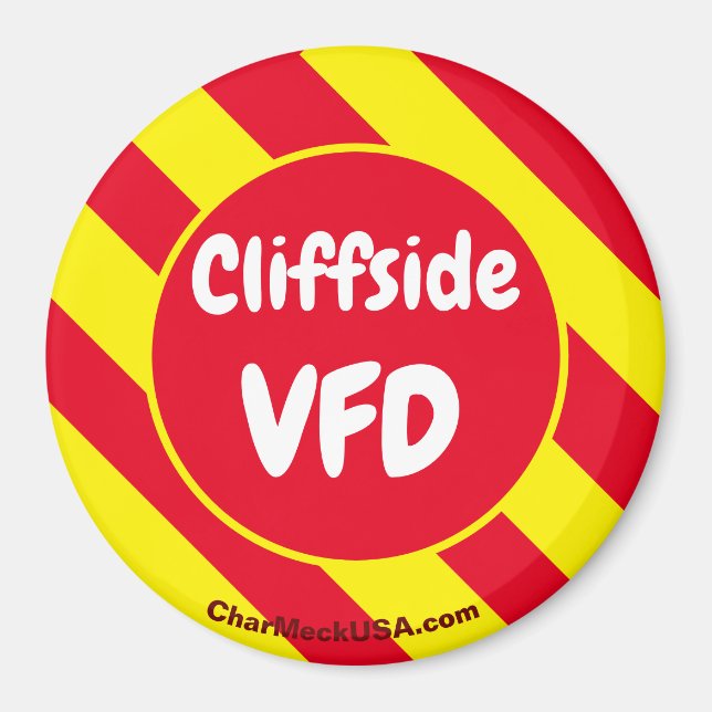 Íman Cliffside VFD Vermelho/Amarelo (Frente)