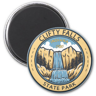 Íman Clifty Falls State Park Crachá de Indiana
