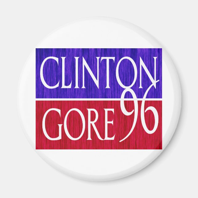 Íman Clinton Gore 96 - Design (Frente)