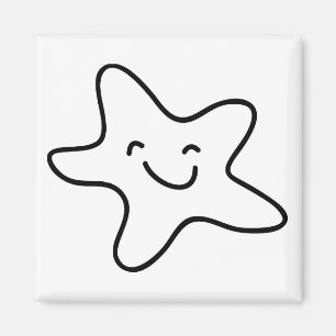 Íman Clipart de Starfish Sorridente