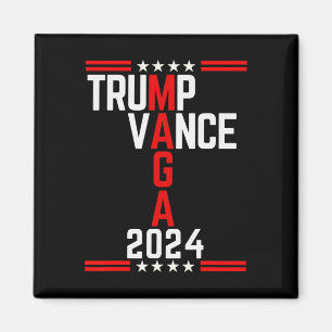 Íman Clique em Trump Vance 2024 Retro Stripe Trump Jd V