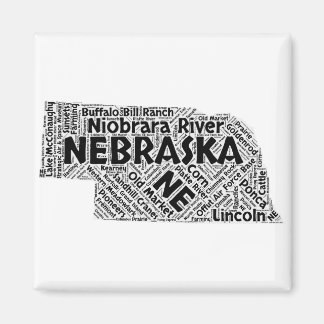Íman Cloud de Palavras do Estado de Nebraska