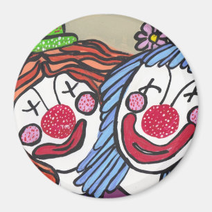Íman Clowning ao redor