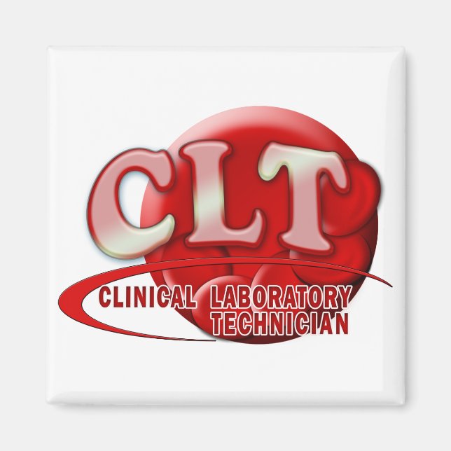 ÍMAN CLT CLINICAL LABORATORY TECHNICIAN SWOSH LOGO (Frente)