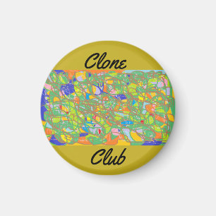 Íman clube abstrato do clone do preto órfão
