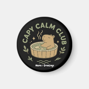 Íman Clube Calmo do Capy Clube Fofo Capivara Estética R