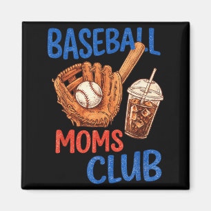Íman Clube da Mãe de Beisebol Esportes Retrô Drip Meme