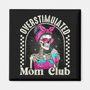 Íman Clube da Mãe Superestimulada Café Gelado Esqueleto