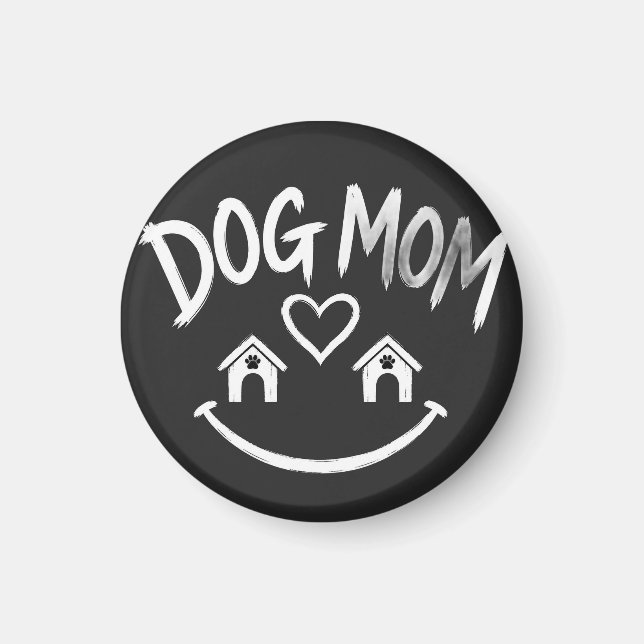 Íman Clube da Mamãe de Cachorro – Design Fofo para Aman (Frente)