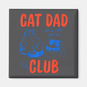Íman Clube da Vida do Pai de Gato Retro É Melhor Com Ga
