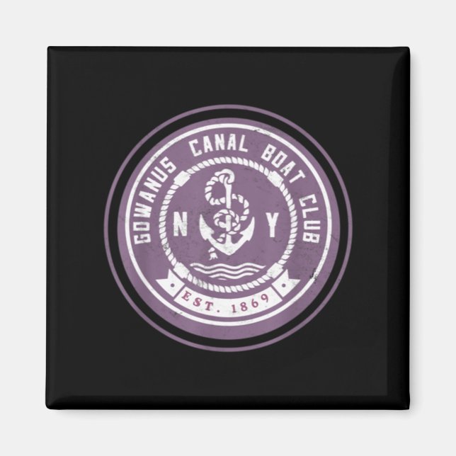 Íman Clube de Barco Gowanus C Engraçado Brooklyn Nova Y (Frente)