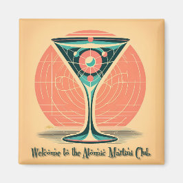 Íman Clube de Coquetel Martini Atômico de Entrelaçament
