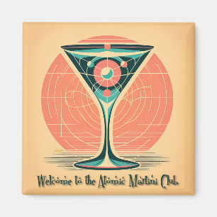 Íman Clube de Coquetel Martini Atômico de Entrelaçament