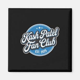 Íman Clube de Fãs de Kash Patel Est. 2025 Logotipo Retr