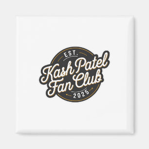 Íman Clube de Fãs de Kash Patel Est. 2025 Logotipo Vint