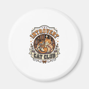 Íman Clube de Gato Introvertido Gato Anti Social Vinta