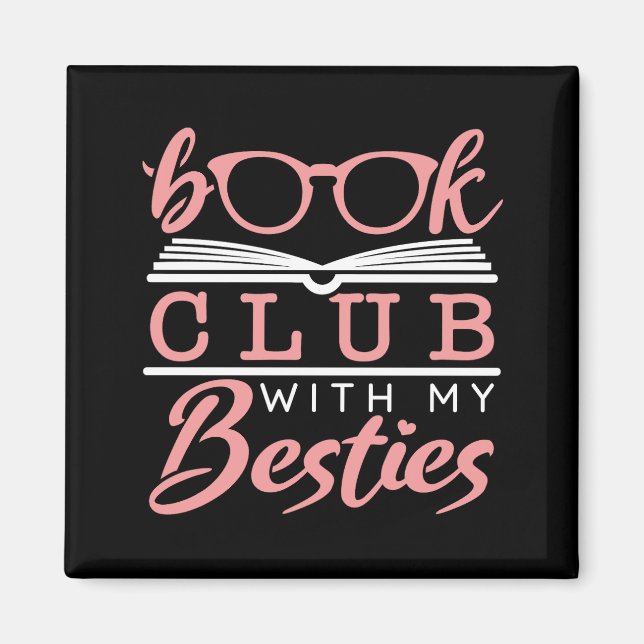 Íman Clube de Livro Com Minhas Besties (Frente)