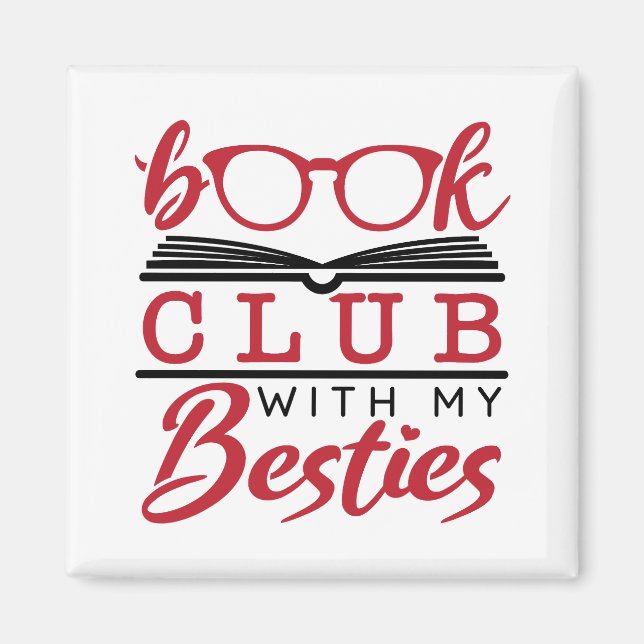 Íman Clube de Livro com Minhas Besties (Frente)