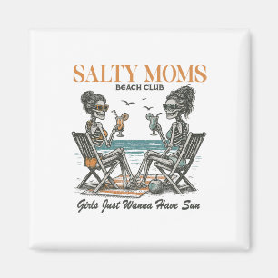 Íman Clube de Praia Salty Moms Férias de Verão Feriado