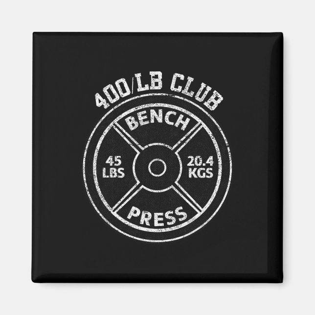 Íman Clube de Supino Reto de 400 Libras Academia Levant (Frente)