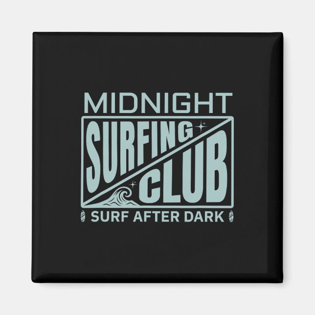 Íman Clube de Surf Noturno dos Surfistas Vida de Surfis (Frente)