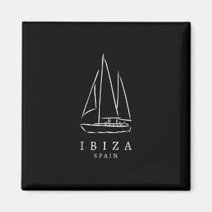 Íman Clube de Vela de Ibiza Espanha Lembrança de Navega