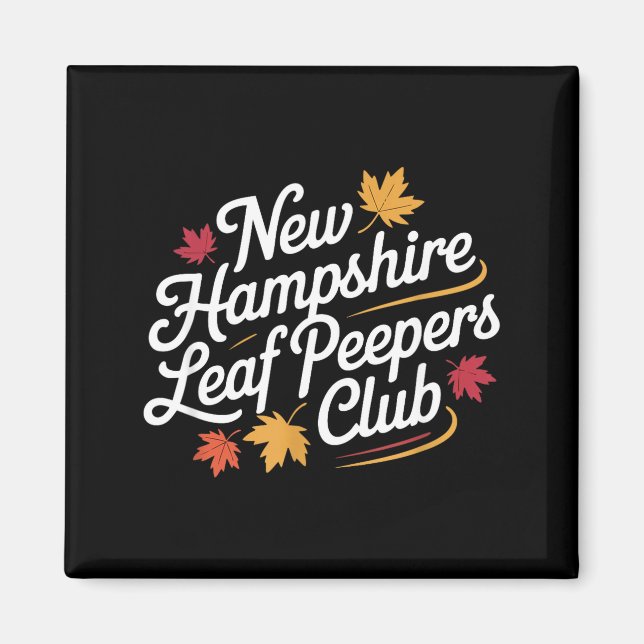 Íman Clube Divertido de Varredores de Folhas de New Ham (Frente)