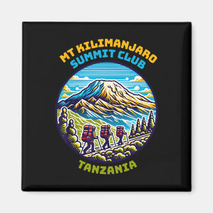 Íman Clube do Cume do Mt Kilimanjaro Tanzânia Mais Alto