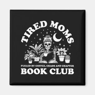 Íman Clube do livro de mães cansadas esqueleto lendo li