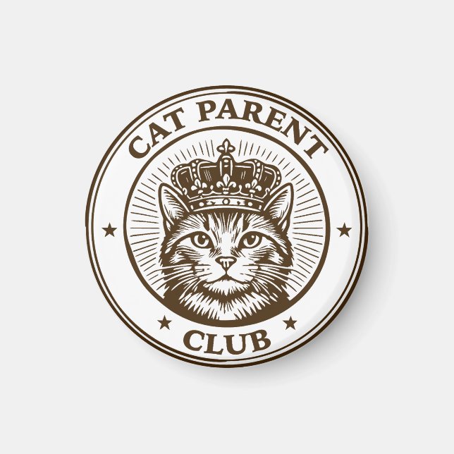 Íman Clube dos Pais de Gatos – Para Humanos Possuídos p (Frente)