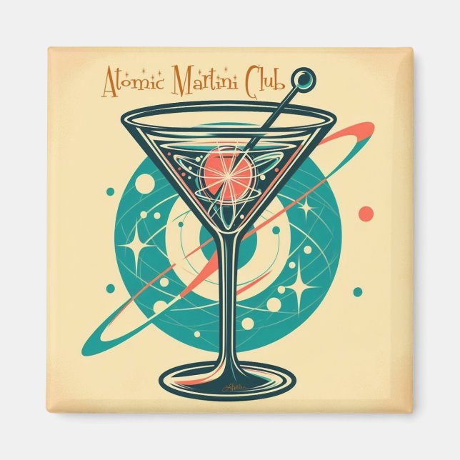 Íman Clube Martini Atômico (Frente)
