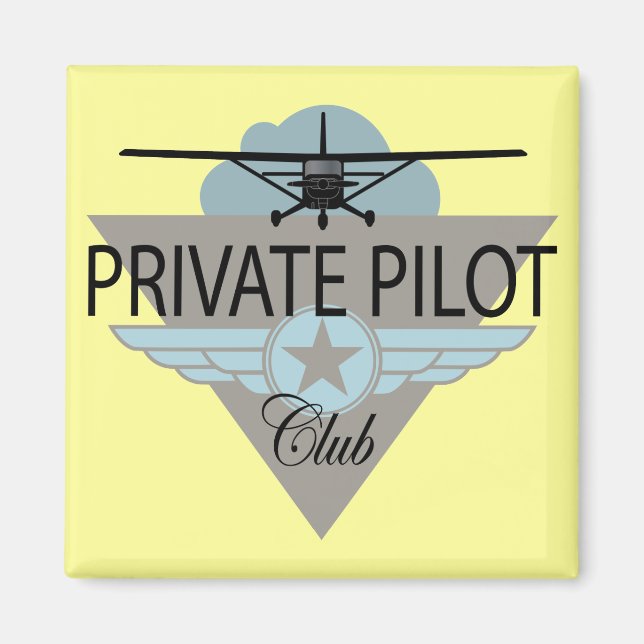 Íman Clube Piloto Privado (Frente)