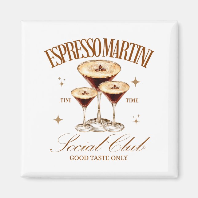 Íman Clube Social de Mulheres de Espresso Martini Beben (Frente)