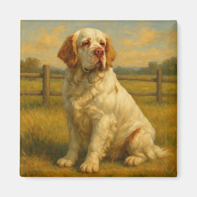 Íman Clumber Spaniel (Frente)
