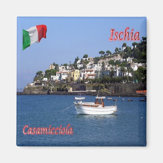 Íman CMP087 ISCHIA, Casamicciola, Itália Fridge (Frente)