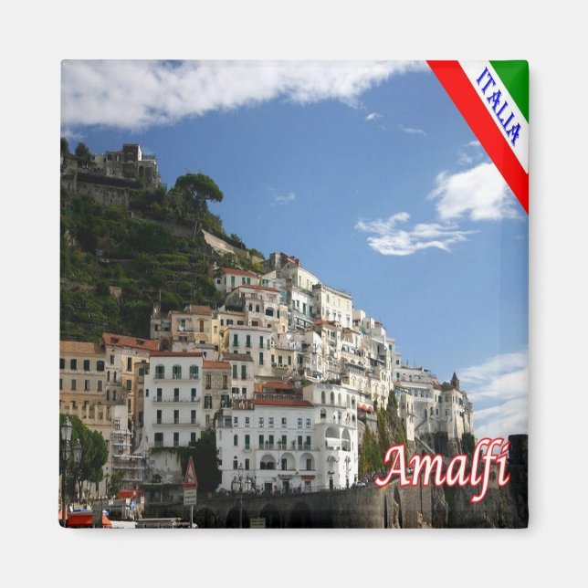 Íman CMP142 AMALFI, Panorama, Itália, frigorífico (Frente)