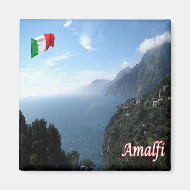 Íman CMP143 AMALFI, Panorama, Itália, frigorífico (Frente)