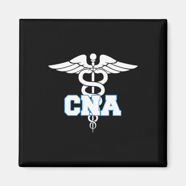 Íman Cna Caduceus Símbolo Médico Presentes (Frente)