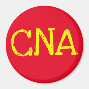 Íman CNA vermelho amarelo